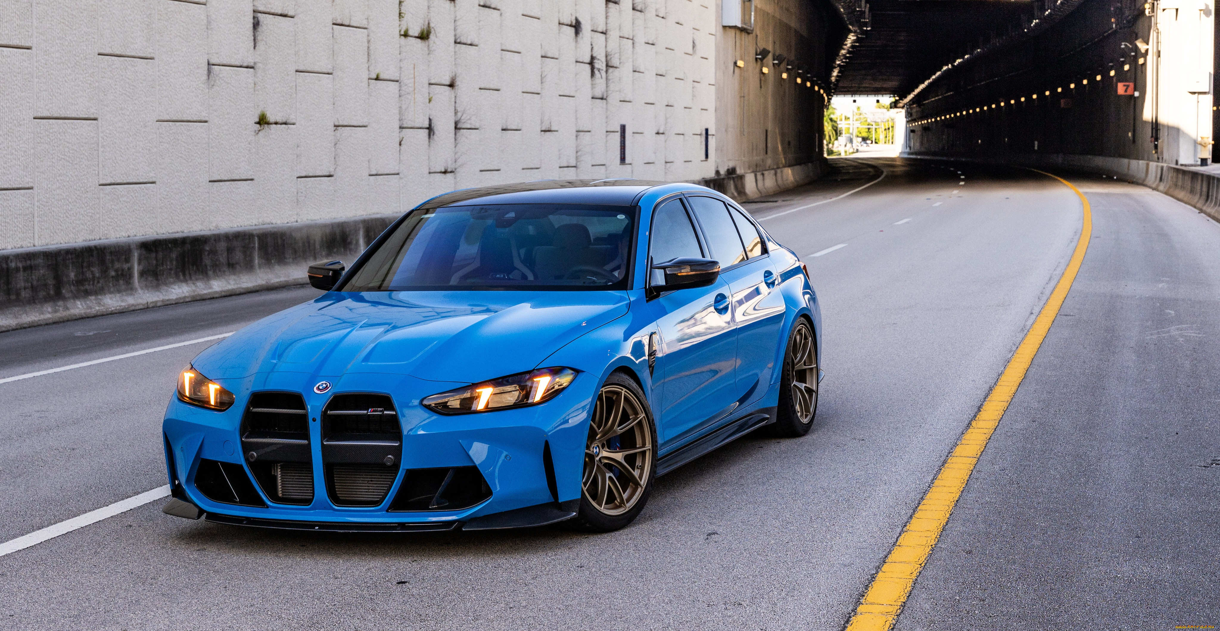 bmw m3, , bmw, m3, blue, road, sportcar